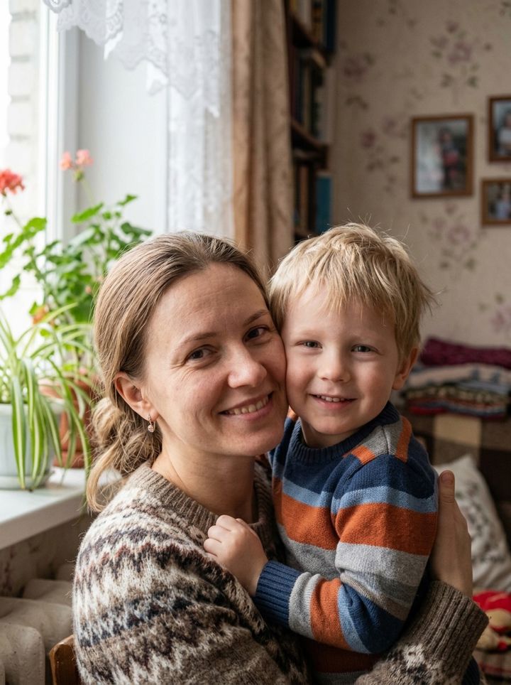 ИИ-фотосессия «Детская с родителем»: пример кадра 4