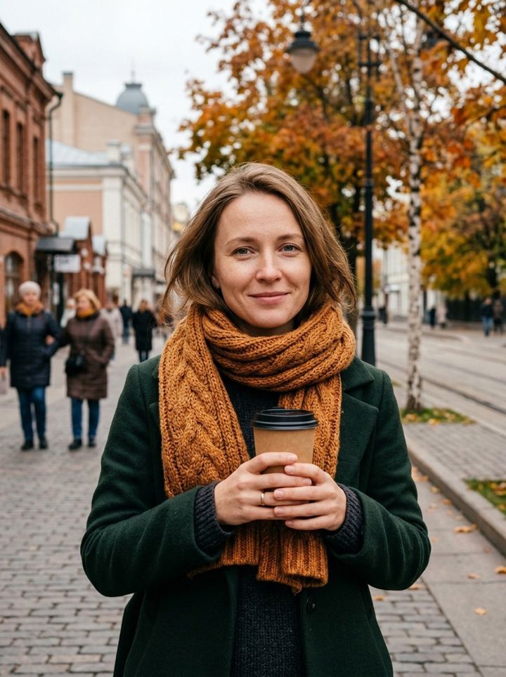ИИ-фотосессия «Осенняя прогулка»: пример кадра 2